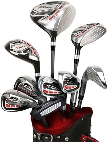 New Powerbilt Men's Pro Power 10 Pc Men's Package Sets 11855-gstpb734152