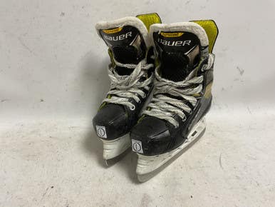Used Bauer Supreme 3s Junior 01 D - R Regular Ice Hockey Skates 11855-s000171427