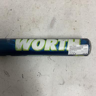 Used Worth Fpstrm Bb Sb Fastpitch Bat Navy Blue And Lime 30" 11855-s000172636
