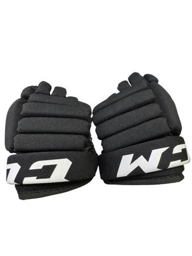 Used Ccm Little Wild Youth Gloves Black 8" 11855-s000173117