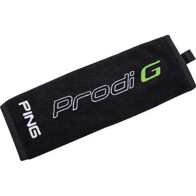 Used Ping Jr Tri-fold Towel Black And Green Junior 11855-s000179784