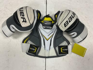 Used Bauer Supreme S170 Youth Shoulder Pads White Sm 11855-s000181712