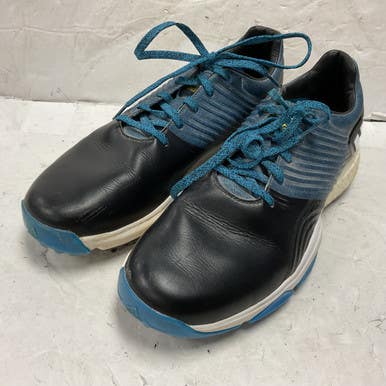 Used Adidas Adipower 4orged Da9318 Mens Golf Shoes Black And Carolina Blue Senior 9 11855-s000182130