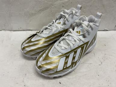 Used Adidas Freak Md J 23 Hp5960 Jr Fb Cleats Gold And White Junior 01.5 11855-s000182074