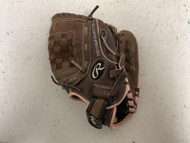 Used Rawlings Fp11t Rh Throw Fastpitch Gloves Brown 11" 11855-s000189622