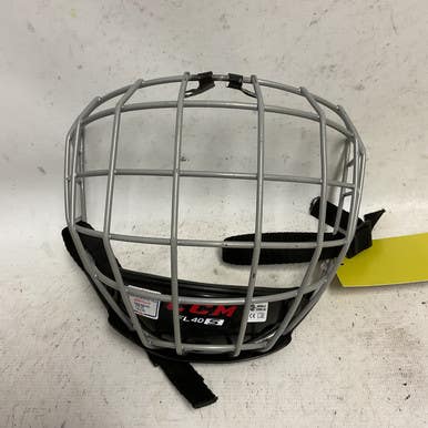 Used Ccm Fl40 Hockey Wire Mask Silver Sm 11855-s000174705