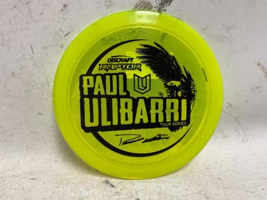 Used Discraft Raptor Paul Ulibarri Tour Series Disc Golf Driver Optic Yellow 178g 11855-s000174485