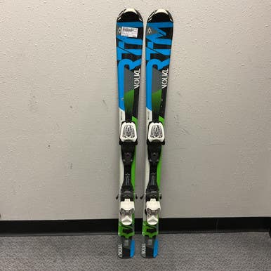 Used Volkl Rtm Jr Boys Dh Ski Binding Black And Carolina Blue 110 Cm 11855-s000174925