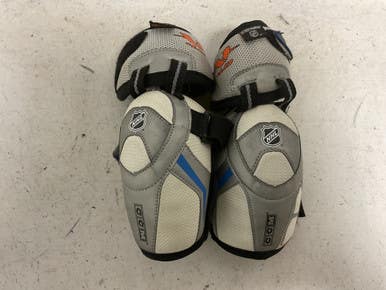 Used Ccm Vector V4.0 Junior Elbow Pads White Black Royal Sm 11855-s000175357