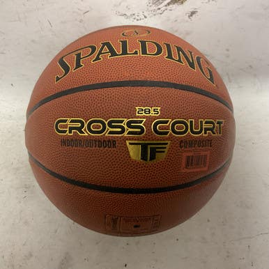 Used Spalding Cross Court Basketball Inter Indoor Brown 28 1 2" 11855-s000176226