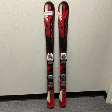 Used K2 Indy Boys Dh Ski Binding Black And Red 124 Cm 11855-s000176376
