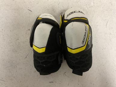 Used Bauer Supreme 2s Pro Junior Elbow Pads White Black Yellow Sm 11855-s000177893