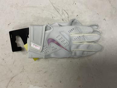 Used Nike Trout Elite Batting Gloves Bb Sb Accessory White Md 11855-s000187716
