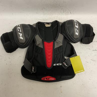 Used Ccm Qlt Edge Junior Shoulder Pads Black And Red Md 11855-s000191894