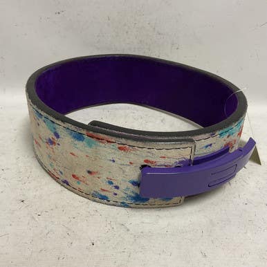 Used Weight Lifting Belt Purple And White 11855-s000191926