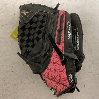 Used Mizuno Finch Gpp 1007 Rh Throw Fastpitch Gloves Black And Pink 10" 11855-s000192003