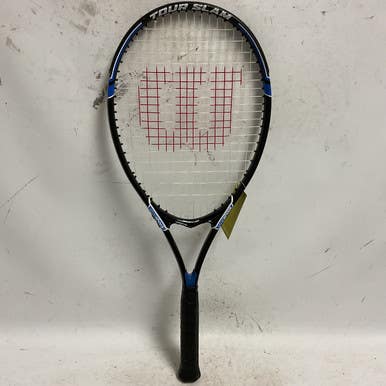 Used Wilson Tour Slam Adult Tennis Racquet Black 4 1 2" 11855-s000192147