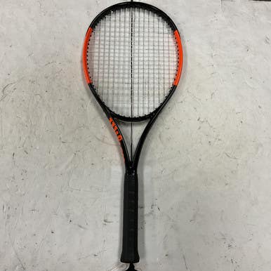 Used Wilson Burn 100s V3.0 Adult Tennis Racquet Black 4 3 8" 11855-s000196191