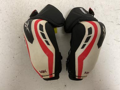 Used Reebok 14k Junior Elbow Pads White Lg 11855-s000196964