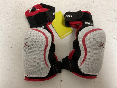 Used Bauer Vapor X20 Junior Elbow Pads White Black Red Sm 11855-s000197152
