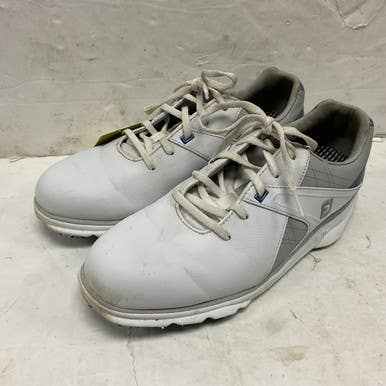 Used Foot Joy Pro Sl 53811 Mens Golf Shoes White Senior 7.5 11855-s000198077