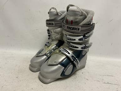 Used Tecnica O7 Senses.7 Womens Dh Ski Boot Grey 245 Mp - M06.5 - W07.5 11855-s000198446