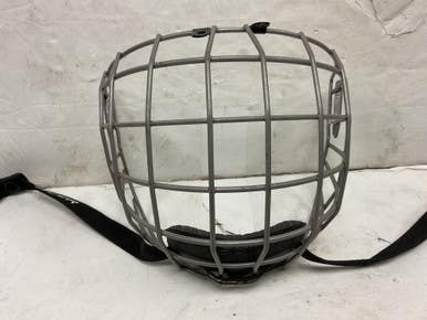 Used Bauer Fm2100 Hockey Wire Mask Silver Md 11855-s000200814
