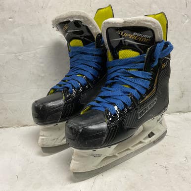 Used Bauer Supreme S27 Junior Hockey Skate Black And Gold Junior 03 11855-s000200812