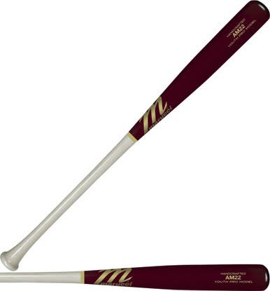 New Am22 Youth Model Wht Chr 28" Wood Bat 11855-mrcmyveamwc-28