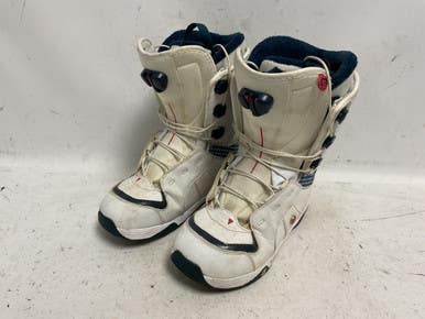 Used Salomon Ivy Womens Snowboard Boots White Senior 7.5 11855-s000201697