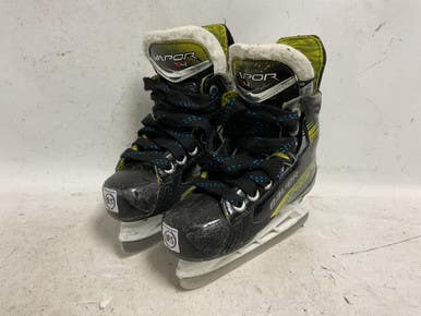 Used Bauer Vapor X4 Youth Hockey Skate Black And Yellow Youth 10.5 11855-s000201769