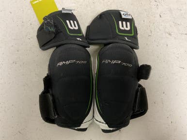 Used Winnwell Amp 700 Senior Elbow Pads Black And Green Sm 11855-s000201813
