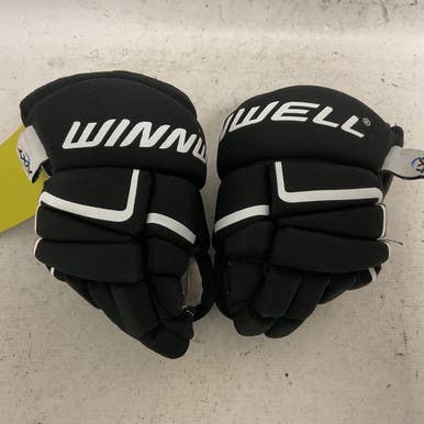 Used Winnwell Amp 500 Youth Gloves Black 8" 11855-s000201832