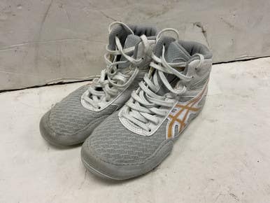 Used Asics 1084a007 Wrestling Shoes Silver Junior 01 11855-s000202130