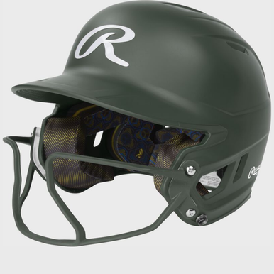 New Mach Hi-viz Fastpitch Batting Helmet Jr Green 11855-rawmchvizjrdg