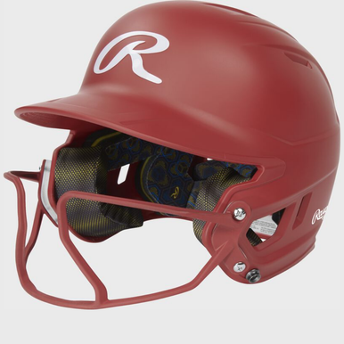 New Mach Hi-viz Fastpitch Batting Helmet Jr Scarlet 11855-rawmchvizjrrs