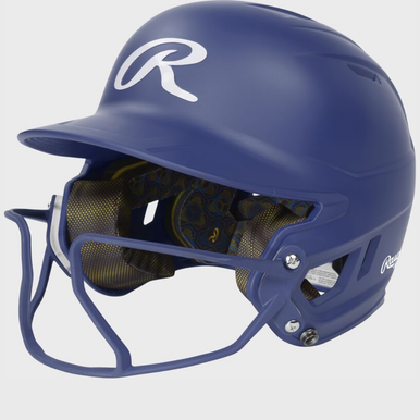 New Mach Hi-viz Fastpitch Batting Helmet Jr Royal 11855-rawmchvizjrry