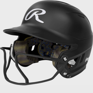 New Mach Hi-viz Fastpitch Batting Helmet Sr Blk 11855-rawmchvizsrbk