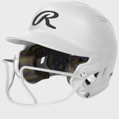 New Mach Hi-viz Fastpitch Batting Helmet Sr Wht 11855-rawmchvizsrwh