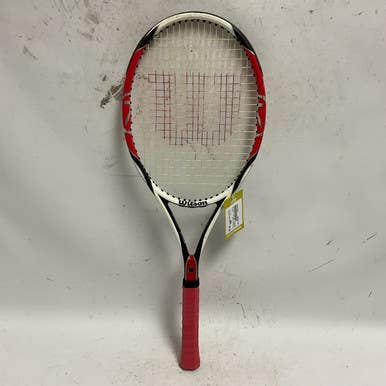 Used Wilson K Six.one Team Adult Tennis Racquet Red 4 5 8"*new Grip* 11855-s000178979