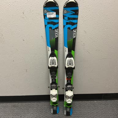 Used Volkl Rtm Boys Dh Ski Binding Green 100 Cm 11855-s000178989