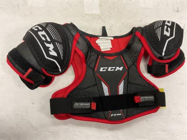Used Ccm Jetspeed Ft350 Youth Shoulder Pads Black And Red Md 11855-s000182865