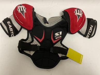 Used Easton Stealth S1 Youth Shoulder Pads White Black Red Lg 11855-s000182977