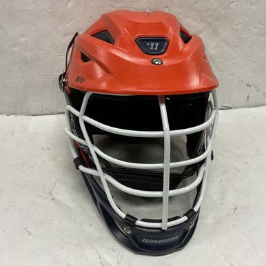 Used Warrior Burn Lacrosse Helmet Orange Sm 11855-s000183057