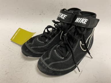 Used Nike Speedsweeo Vii 366684-001 Wrestling Shoes Black Junior 04 11855-s000183408