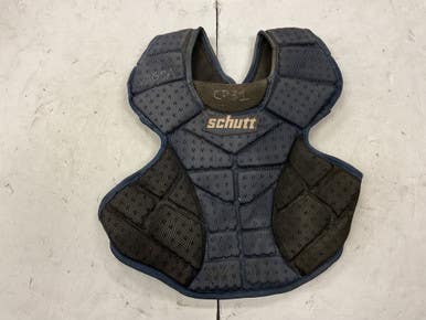 Used Schutt Junior Catchers Chest Protector Navy Blue 11855-s000183593