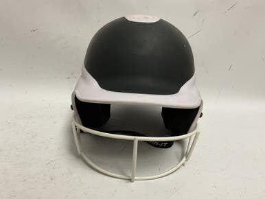 Used Rip-it Visn-01 Batting Helmet W Mask White And Black S M 11855-s000183651