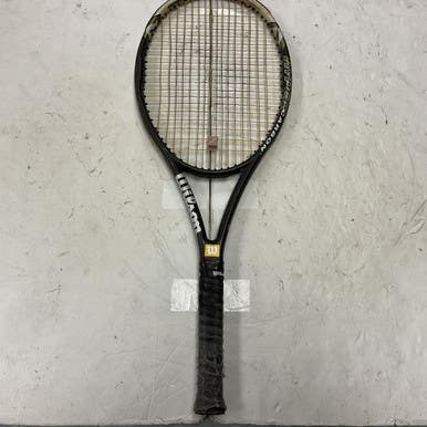 Used Wilson Hyper Hammer 5.3 Adult Tennis Racquet Black 4 3 8" 11855-s000191530