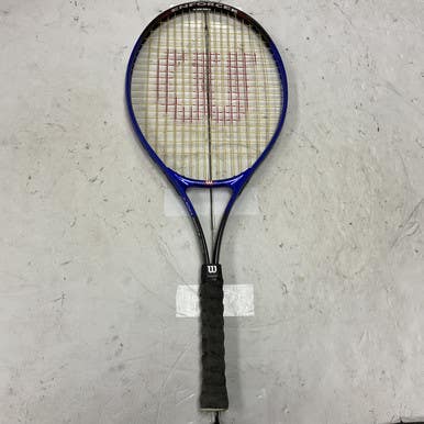 Used Wilson Enforcer Adult Tennis Racquet Royal Blue 4 1 4" 11855-s000191523