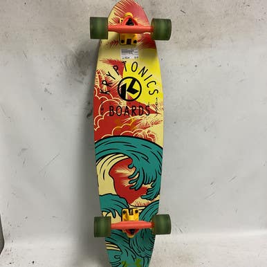 Used Kryptonics Cruiser Complete Skateboard Yellow Regular 11855-s000192801